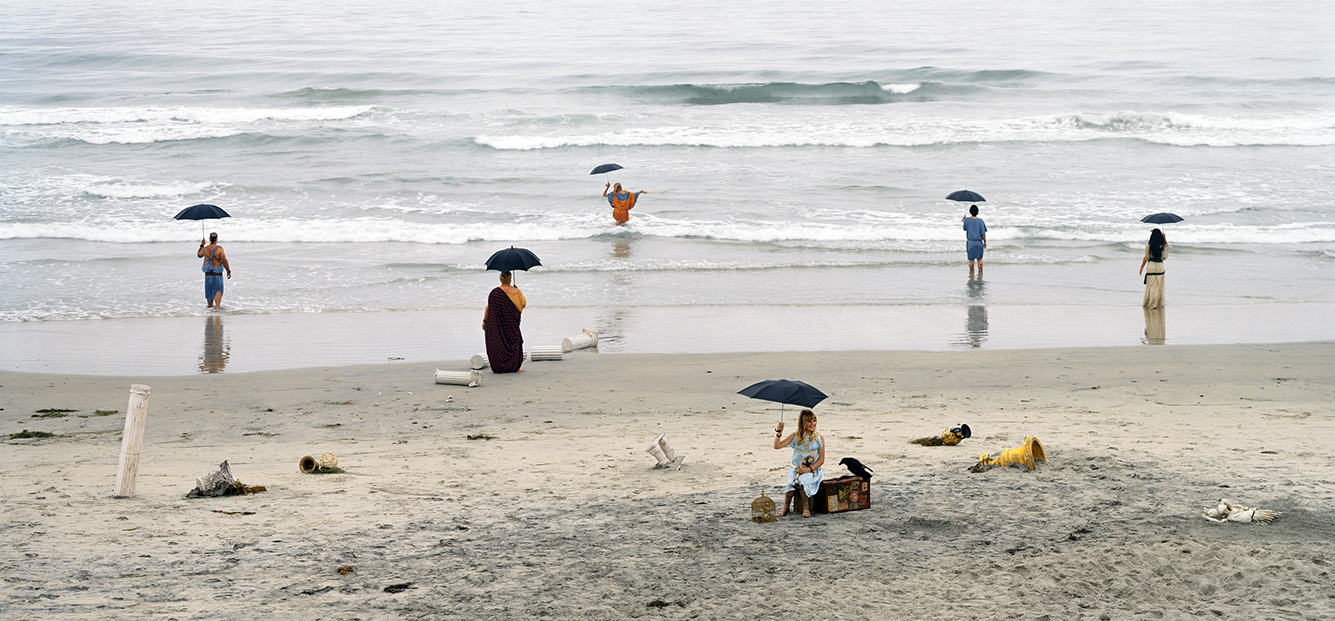 Eleanor Antin (American, b. 1935), Going Home from Roman Allegories, 2004, chromogenic print, 48-1/2 x 102-3/4 x 2 inches. Purchased with funds provided by the Donald W. Hamer Endowment for Art Acquisitions and Exhibitions, 2006.29. © Eleanor Antin
