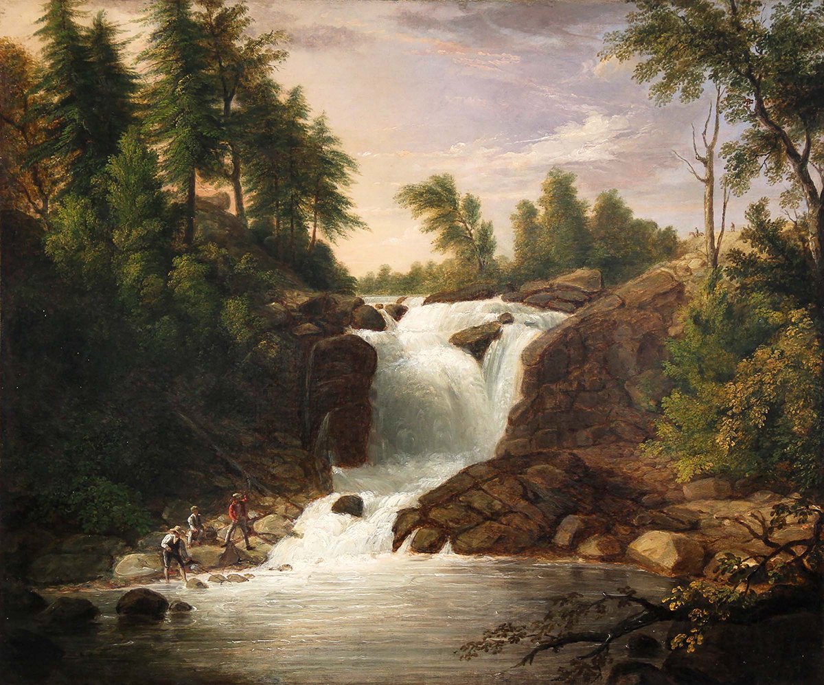 Asher B. Durand, Boonton Falls, New Jersey, 1833, oil on canvas, 25-1/4 x 30-1/8 inches. Palmer Museum of Art, Purchased with funds from the Terra Art Enrichment Fund, 2015.143
